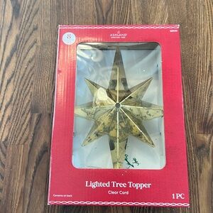 New Christmas tree topper star golden color